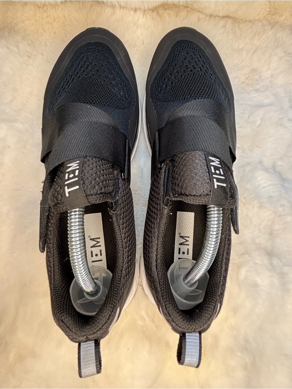 TIEM Slipstream Black Indoor Cycling Shoes SPD Compatible Women's 8.5